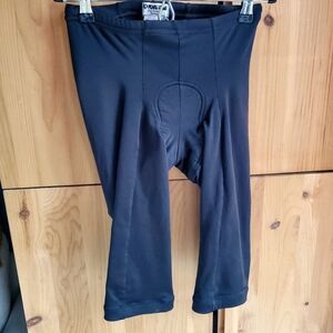 Pearl Izumi Women's Black Longer Length Padded Cycling Shorts Size Small